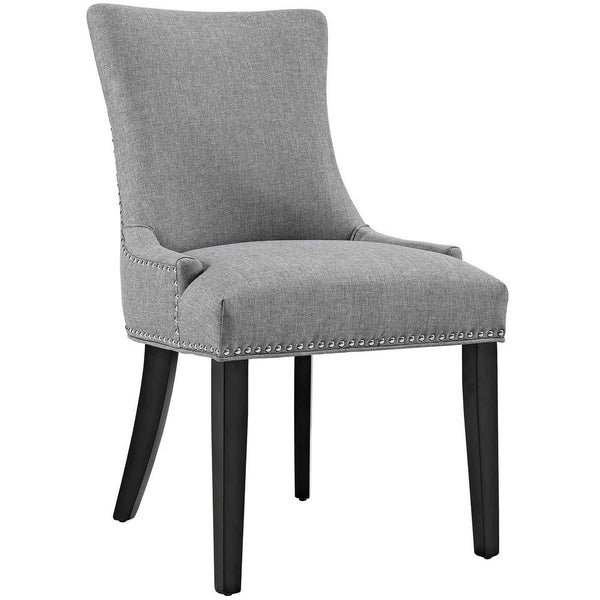 Marquis Light Gray Fabric Dining Chair by MODWAY (Set of 2)
