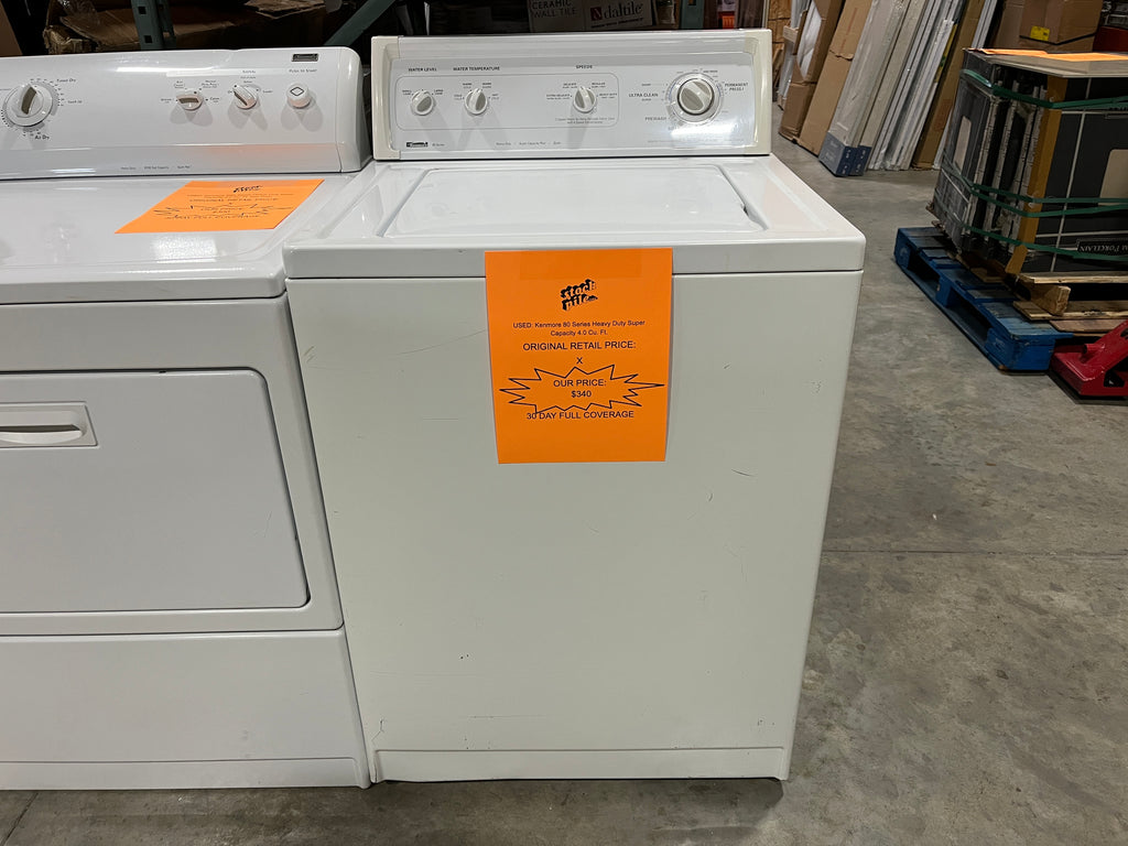 Kenmore 80 Series Top Load Washer White 888612 Used Working Condition –  APPLIANCE BAY AREA