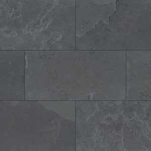 Montauk Black 12 in. x 24 in. Gauged Slate Floor and Wall Tile (10 sq. ft. / Case)