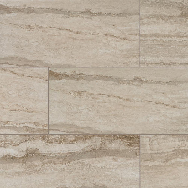 Vettuno Bisque 12 in. x 24 in. Glazed Porcelain Floor and Wall Tile (15.6 sq. ft. / case)