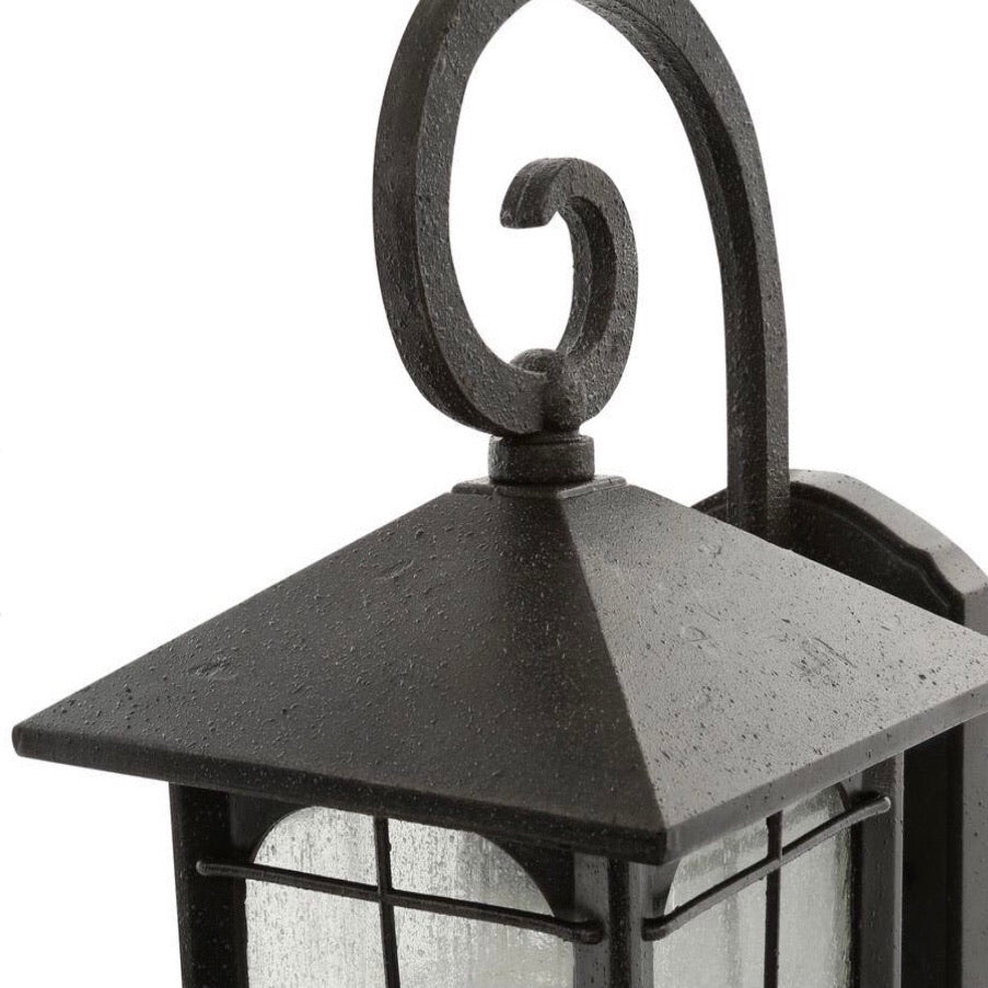 Home decorators collection black outdoor online led wall lantern sconce