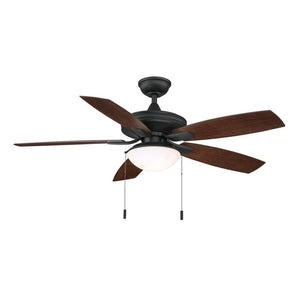 Gazebo 52 in. LED Indoor/Outdoor Natural Iron Ceiling Fan with Light Kit by Hampton Bay
