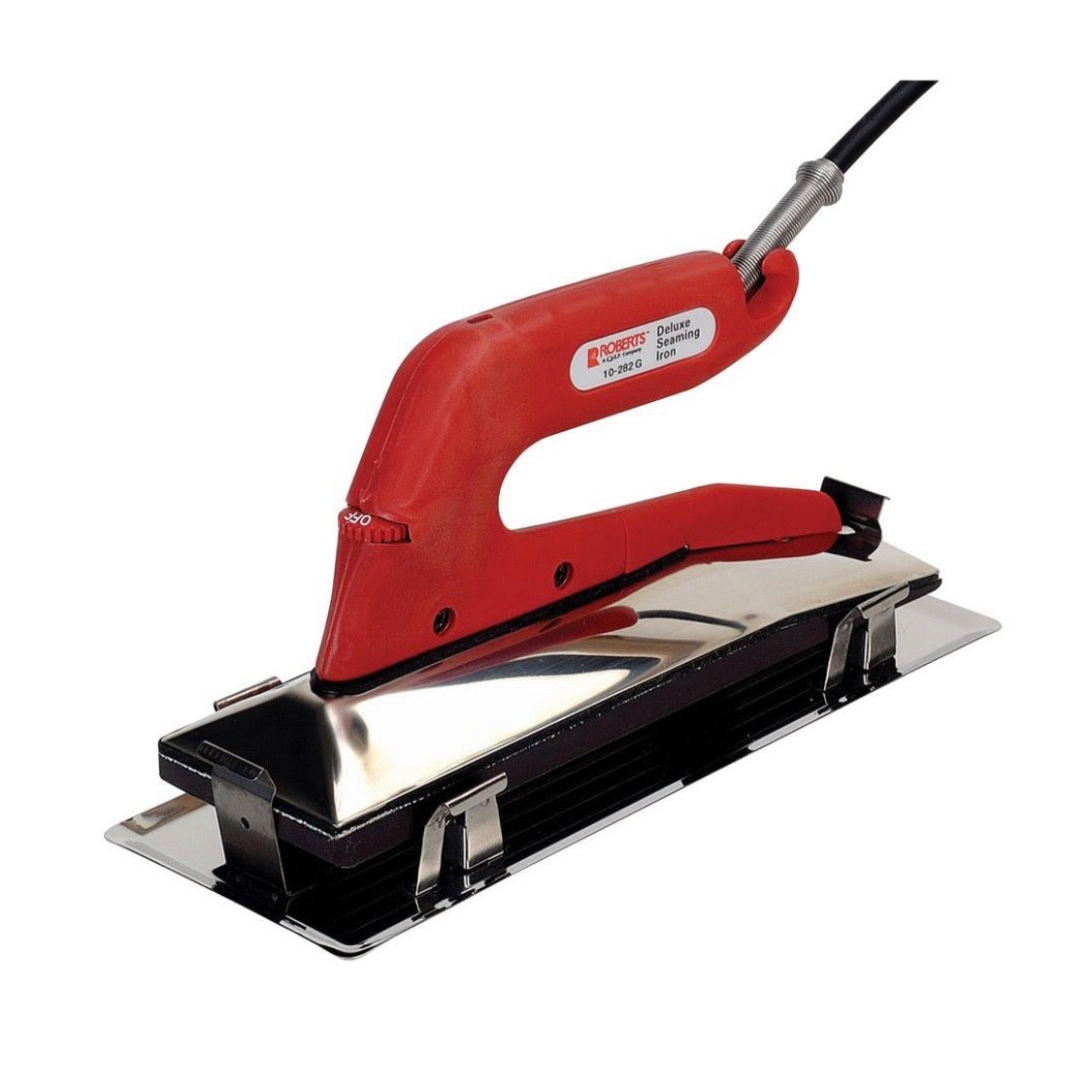 Roberts Deluxe Heat Bond Carpet Iron with Non-Stick, Grooved Base