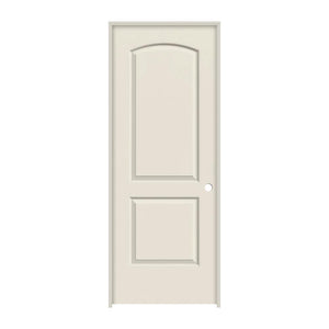 JELD-WEN 32 in. x 80 in. Continental Primed Left-Hand Smooth Solid Core Molded Composite MDF Single Prehung Interior Door