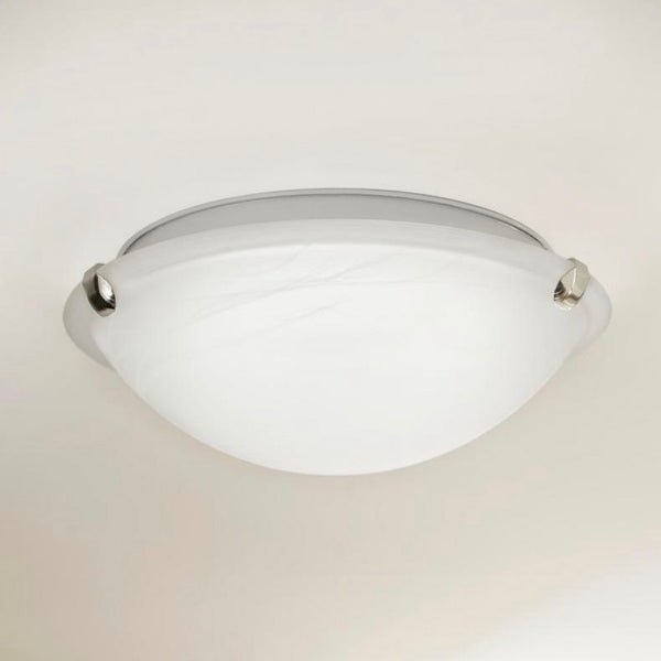 12 in. Pewter LED Clip Flush Mount by Home Decorators Collection