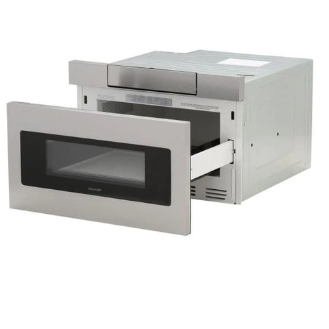 1.2 cu. ft. 24 in. Microwave Drawer with Concealed Controls, Built-In Stainless Steel with Sensor Cooking by Sharp