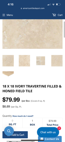 Tuscany Classic 18 in. x 18 in. Honed Travertine Floor and Wall Tile (104 Pieces / 234 sq. ft. / pallet)