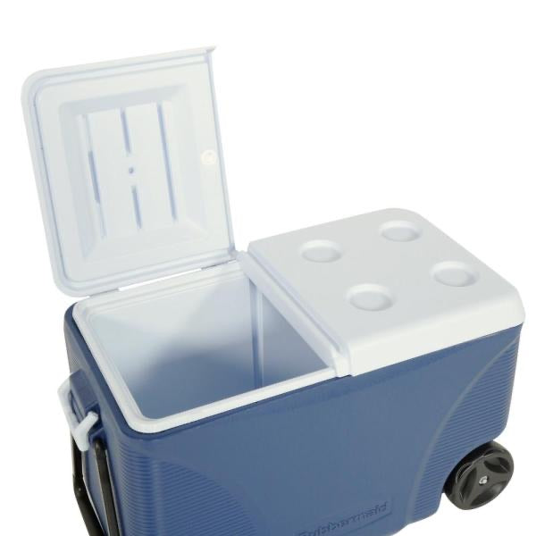 75 Qt. Blue Wheeled Cooler by Rubbermaid