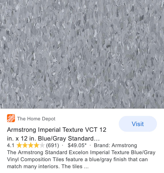 Imperial Texture VCT 12 in. x 12 in. Blue/Gray Standard Excelon Commercial Vinyl Tile (1,080 sq. ft. / 24 cases) by Armstrong