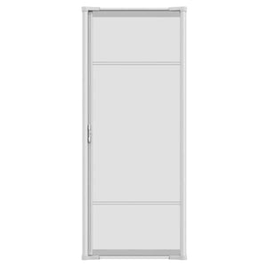 78 in. Brisa White Retractable Screen Door for Sliding Door
