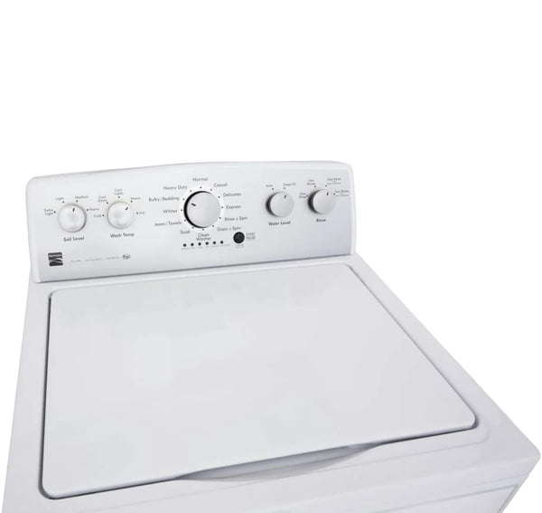 NEW: Kenmore 21652 5.2 cu. ft. Energy Star Top Load Washer w/ Built-In Water Faucet & Agitator - White