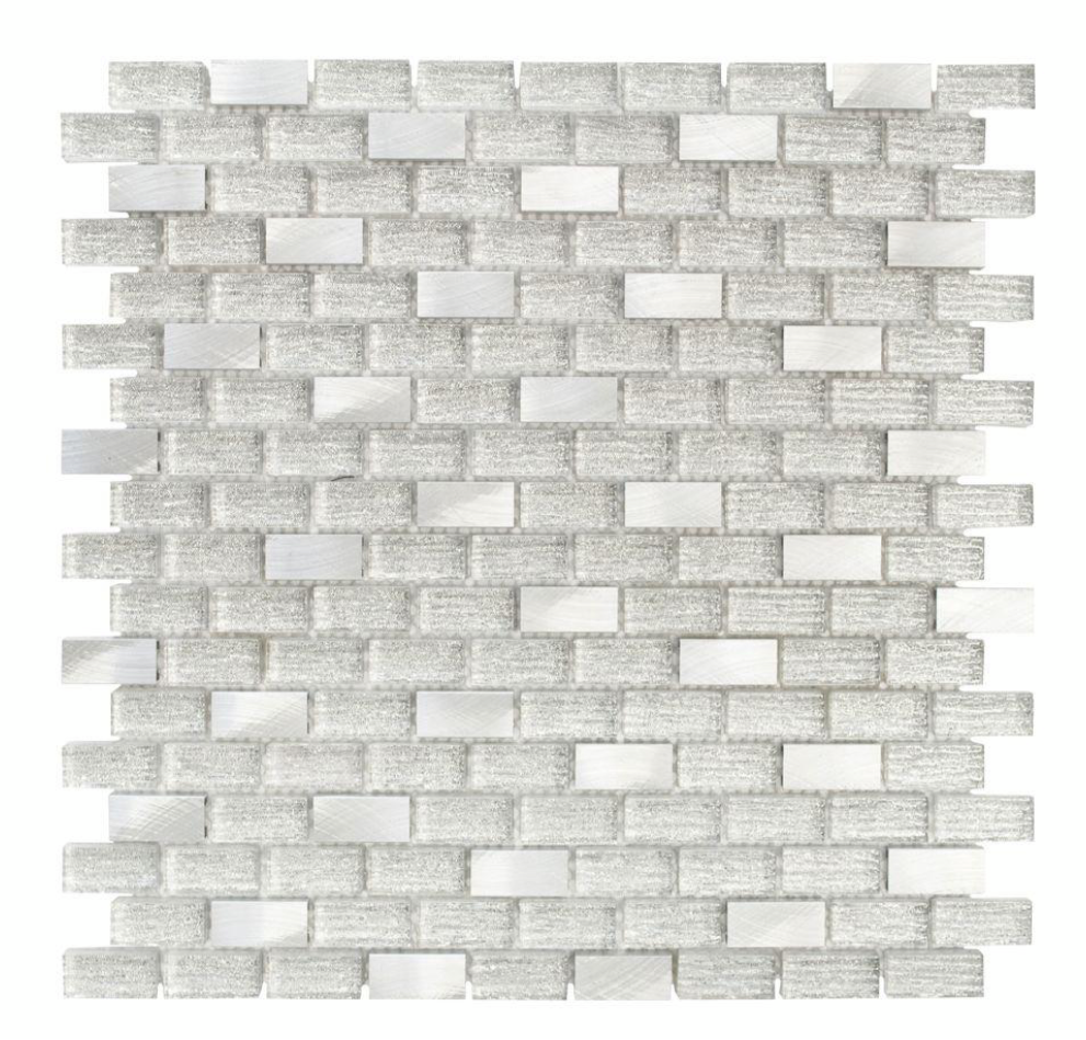 Copy of Jeffrey Court Crystal Ice 11.375 in. x 12 in. x 8 mm Interlocking Textured Glass Mosaic Tile