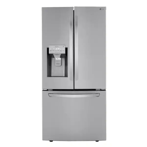 NEW: LG Electronics 25 cu. ft. French Door Refrigerator w/ Ice and Water Dispenser and SmartDiagnosis in PrintProof Stainless Steel