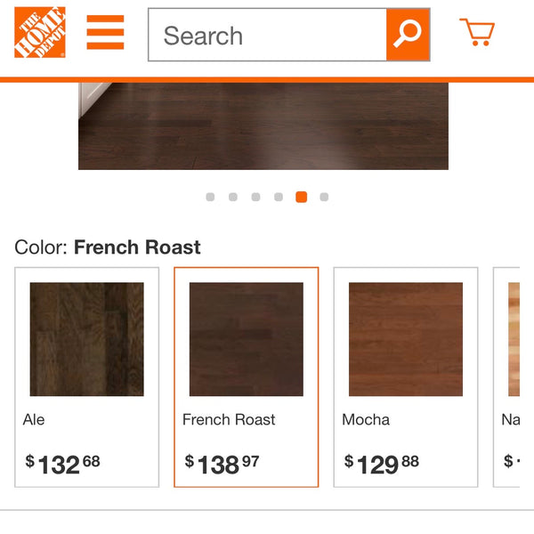 Heritage Mill Hickory French Roast 1/2 in. Thick x 5 in. Wide x Random Length Engineered Hardwood Flooring (627 sq. ft. / 19 cases)