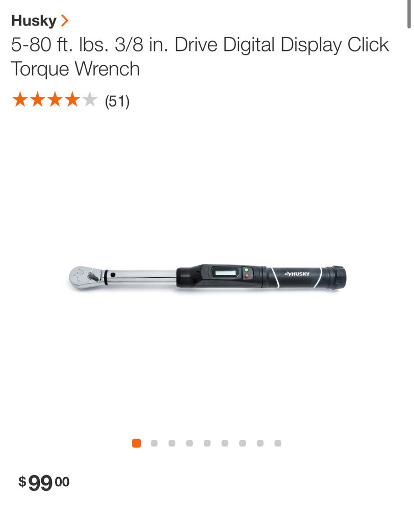 Husky deals torque wrench