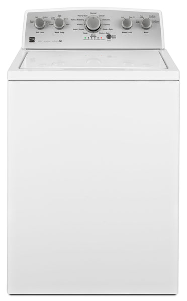 NEW: Kenmore 75132 7.0 cu. ft. Gas Dryer with SmartDry Plus Technology - White + Kenmore 25132 4.3 cu. ft. Top Load Washer w/Triple Action Impeller - White