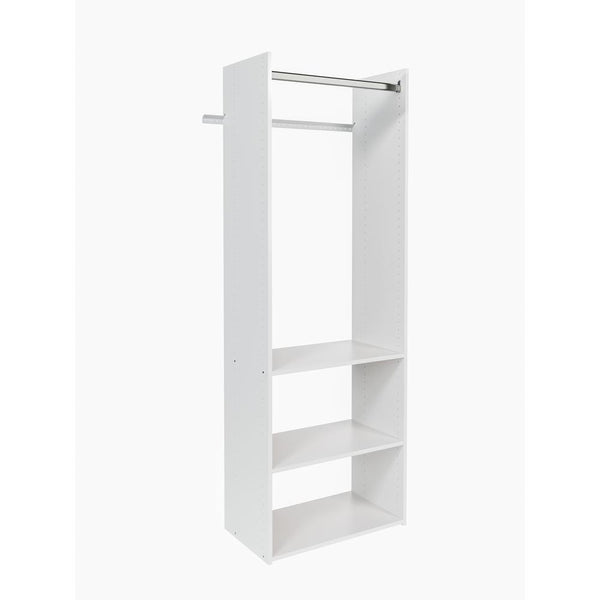Closet Evolution Hanging Starter 25 in. W White Wood Closet Tower System