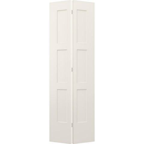 JELD-WEN 24 in. x 80 in. Birkdale Primed Smooth Hollow Core Molded Composite Interior Closet Bi-fold Door