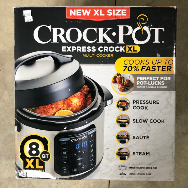 Crock-Pot® 8 qt. Express Crock XL Programmable Multi-Cooker in Stainless Steel