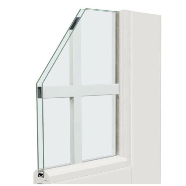 72 in. x 80 in. Smooth White Left-Hand Composite Sliding Patio Door with 15-Lite GBG by MP Doors
