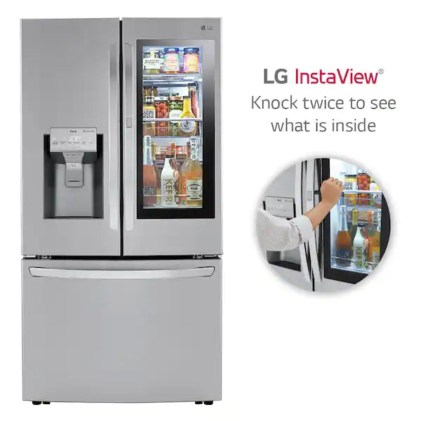 NEW: LG Electronics 30 cu. ft. French Door Smart Refrigerator, InstaView Door-In-Door, Dual Ice with Craft Ice in PrintProof Stainless Steel
