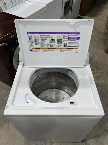 USED: Whirlpool WTW4950XW 27 Inch Top-Load Washer with 3.6 cu. ft. Capacity, 12 Cycles, 4 Temperatures, H2Low Sensor Wash, EcoBoost Option, Cycle Status Bar, CEE Tier III Energy Star Qualified and Quiet Spin Technology