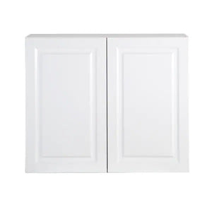 White Raised Panel 36x30x12 in. Wall Cabinet in White by Hampton Bay