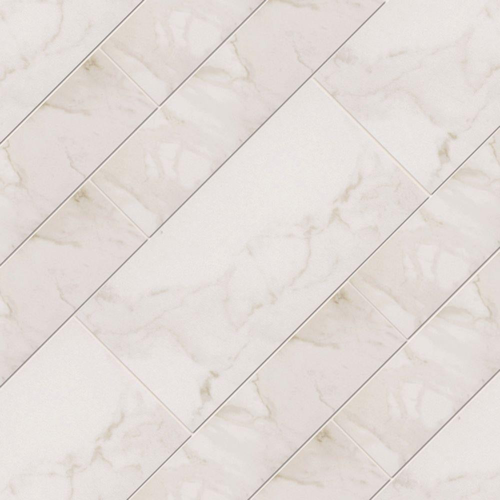 VitaElegante Bianco 12 in. x 24 in. Porcelain Floor and Wall Tile (171.60 sq. ft. / 11 case) by Marazzi