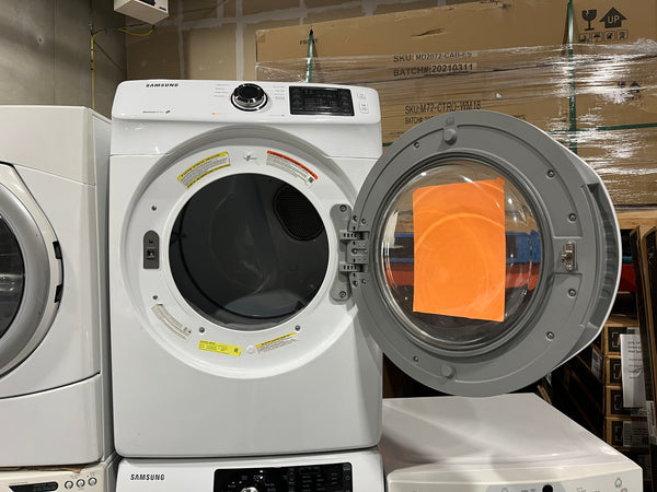 USED: Samsung 7.5 Cu. Ft. Front-Load Gas Dryer with Smart Care, White MOD: DV42H5000GW