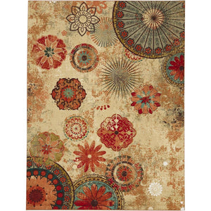 Alexa Medallion Multi 7 ft. 6 in. x 10 ft. Indoor/Outdoor Area Rug by Mohawk Home