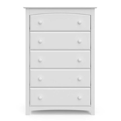 Storkcraft Kenton 5-Drawer White Dresser