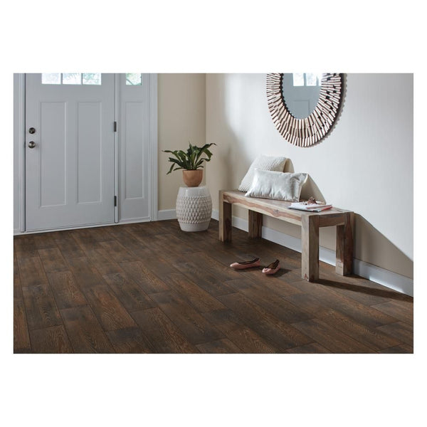 Coffee Wood 6 in. x 24 in. Glazed Porcelain Floor and Wall Tile (436.50 sq. ft. / 30 case) by Lifeproof
