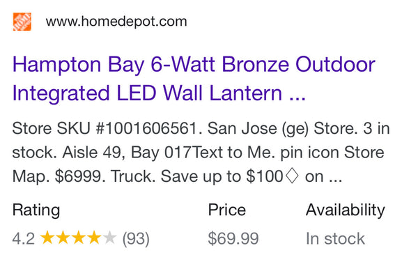 6-Watt Bronze Outdoor Integrated LED Wall Lantern Sconce (2-Pack)