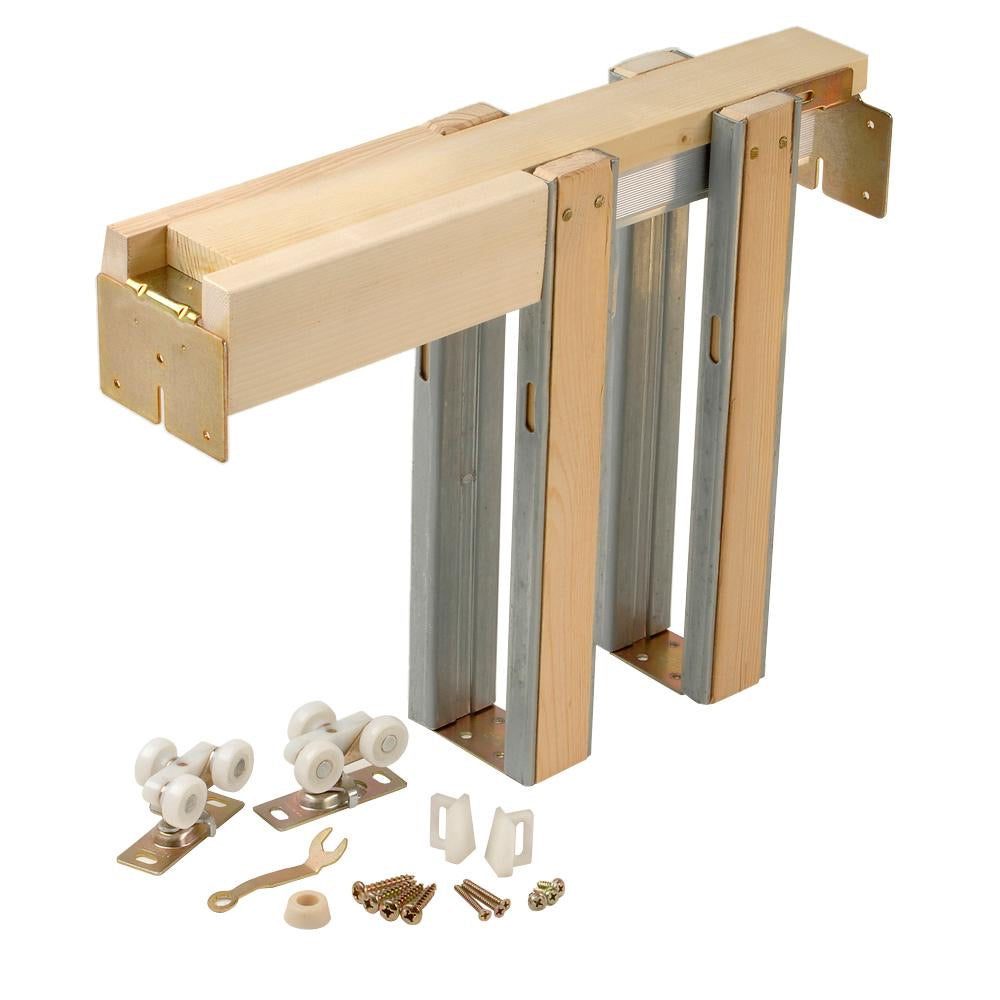 1500 Series 24 in. to 36 in. x 80 in. Universal Pocket Door Frame for 2x4 Stud Wall by Johnson Hardware