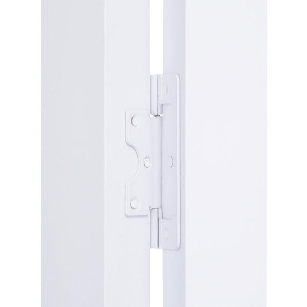 Pinecroft 36 in. x 80 in. Seabrooke 6-Panel Raised Panel White Hollow Core PVC Vinyl Interior Bi-Fold Door