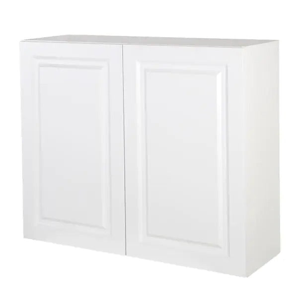 White Raised Panel 36x30x12 in. Wall Cabinet in White by Hampton Bay