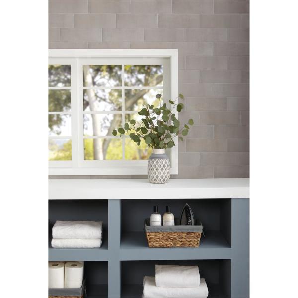 Modern Renewal Iron 4-1/4 in. x 12 in. Glazed Ceramic Wall Tile (21.28 sq. ft. / 2 cases