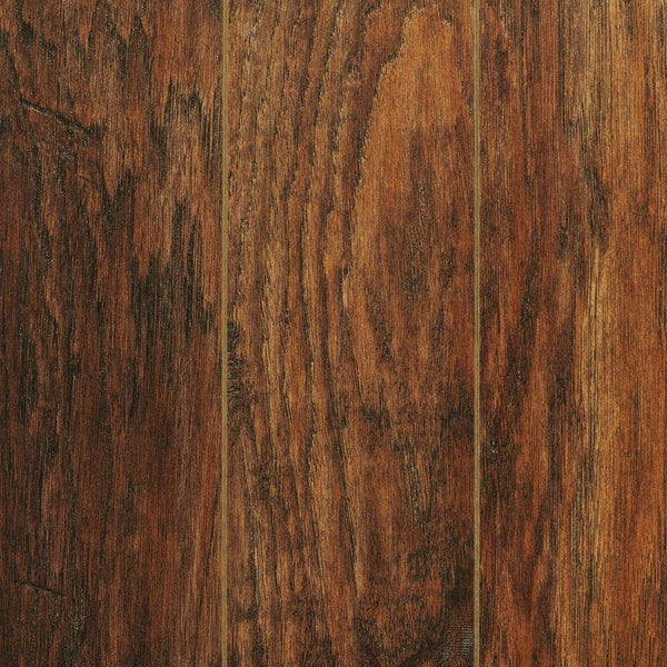 Home Decorators Collection Hand-Scraped Medium Hickory 12 mm Thick x 5-9/32 in. Wide x 47-17/32 in. Length Laminate Flooring (12.19 sq. ft. / case)