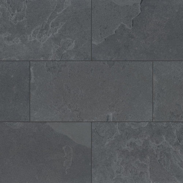 MSI Montauk Black 12 in. x 24 in. Slate Floor and Wall Tile (10 sq. ft. / Case)