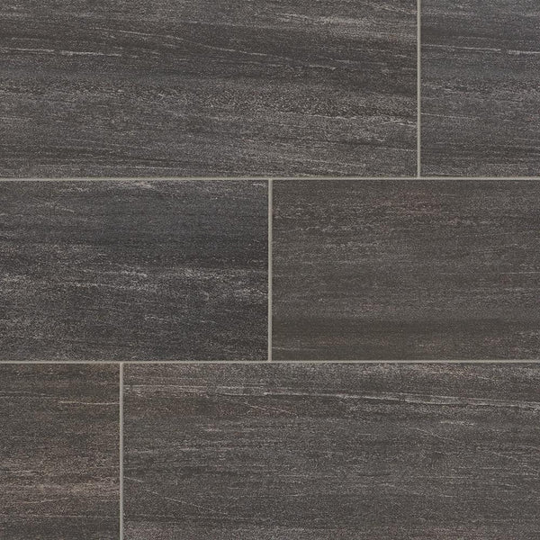 Marazzi Urban Craft Graphite 12 in. x 24 in. Glazed Porcelain Floor and Wall Tile (15.6 sq. ft. / case)