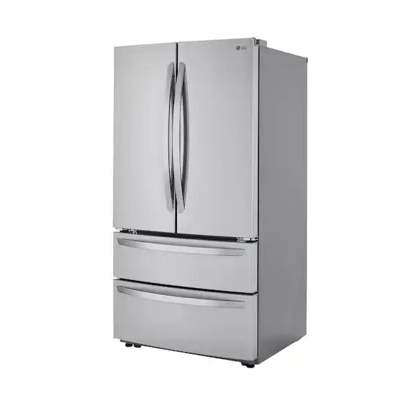 NEW: LG Electronics 23 cu. ft. 4-Door French Door Refrigerator with Internal Water Dispenser in PrintProof Stainless Steel, Counter Depth