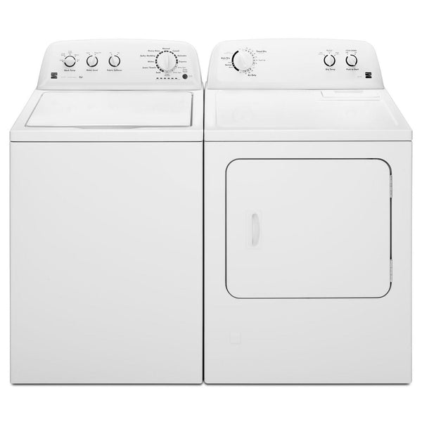 NEW: Kenmore 20362 3.8 cu. ft. Top-Load Washer w/Stainless Steel Basket - White + Kenmore 72332 7.0 cu. ft. Gas Dryer - White