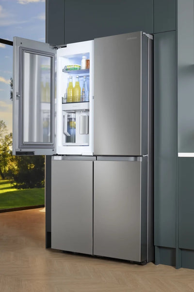 NEW: Samsung 29 cu. ft. Smart 4-Door Flex™ Refrigerator with AutoFill Water Pitcher and Dual Ice Maker in Stainless Steel RF29A9071SR / RF29A9071SR/AA