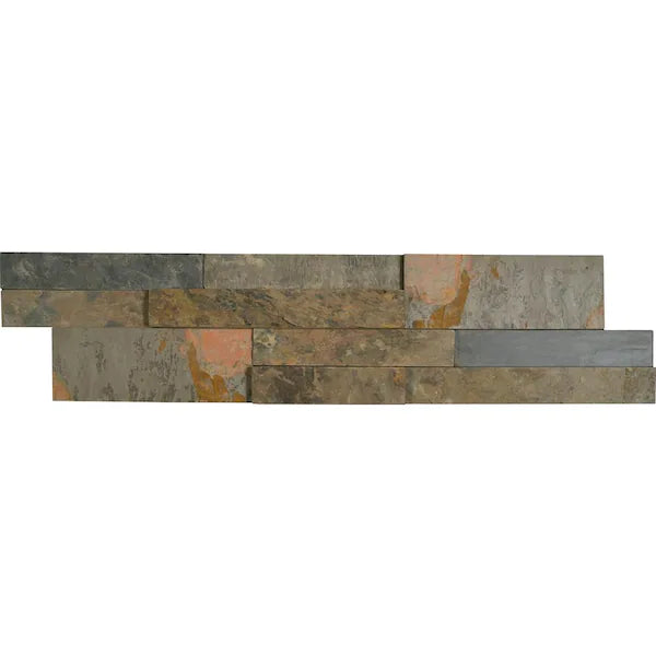 MSI Rustic Gold Ledger Panel 6 in. x 24 in. Textured Sandstone Wall Tile Case - 6 Sqft.