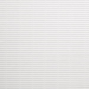 Solstice White Cordless Light Filtering Vinyl Roll-Up Blind with 1/4 in. Oval Slats 60 in. W x 72 in. L by ACHIM