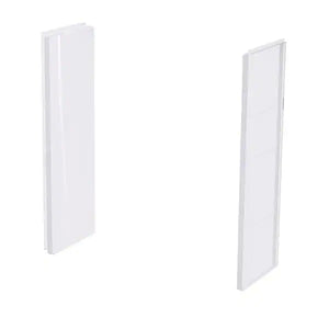 Aquatic A2 8 in. x 24 in. x 62 in. 2-piece Direct-to-Stud Shower Wall Panels in White