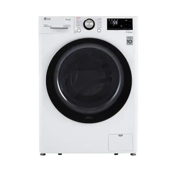 NEW: LG Electronics 24 in. W 2.4 cu. ft. Compact Stackable Smart Front Load Washer with Built-In Intelligence and Steam in White