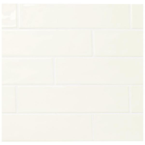 LuxeCraft White 3 in. x 12 in. Glazed Ceramic Subway Wall Tile (60 sq. ft. / 5 cases) by Marazzi